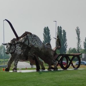 Corsa dei tempi, opera di Rubens Bertoldo