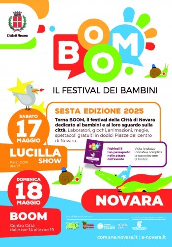 BOOM festival dei bambini, Novara 18 maggio 