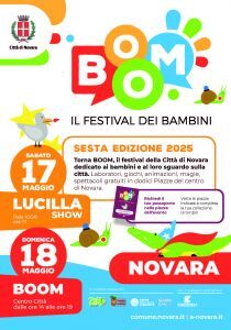 BOOM festival dei bambini, Novara 18 maggio 