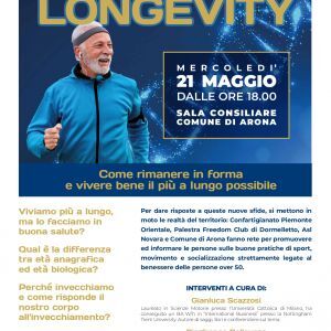 Convegno Longevity (Arona, 21 maggio)