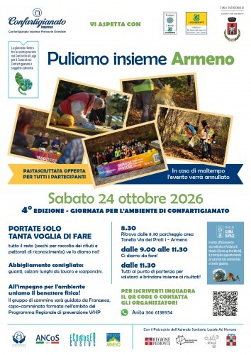 Puliamo insieme Armeno – 4ª Edizione della Giornata per l'Ambiente di Confartigianato