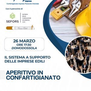 Vieni a prendere l'aperitivo da noi! A Domodossola si parla del sistema a supporto delle imprese edili