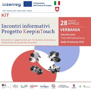 INTERREG - Progetto K.I.T. (Keep In Touch) dedicato all'assunzione di personale straniero o con disabilità
