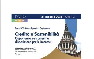 "Credito e Sostenibilità - Opportunità e strumenti a disposizione per le imprese": incontro con Finpiemonte e BPM