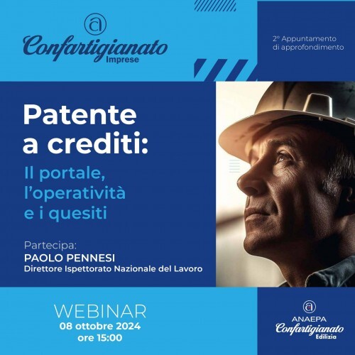 Patente a crediti nei cantieri: le regole in vigore dal primo ottobre. Partecipa all'incontro gratuito di martedì 8 ottobre!