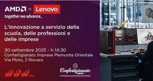 Confartigianato Imprese Piemonte Orientale ospita un evento speciale, organizzato con ASA, AMD e Lenovo