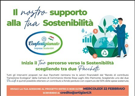 Il nostro supporto alla tua sostenibilità: progetti e contributi a fondo perduto