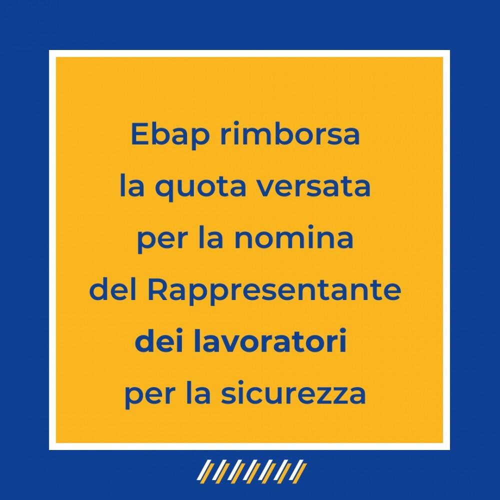 La sicurezza, prima di tutto: Ebap ti rimborsa