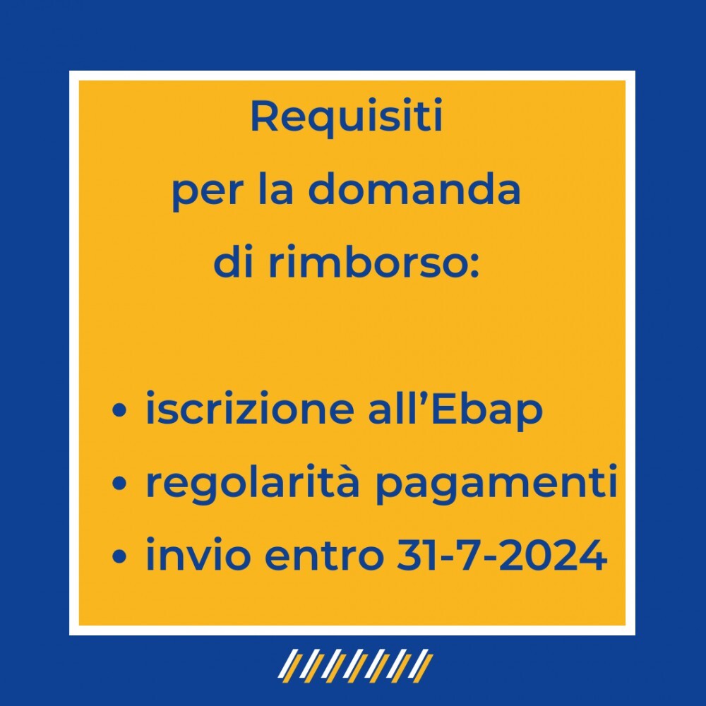 La sicurezza, prima di tutto: Ebap ti rimborsa