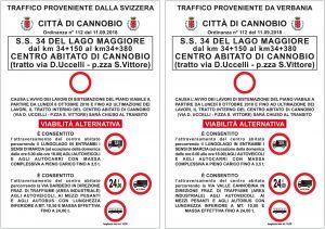 Statale 34 a Cannobio: si raccolgono segnalazioni per richiedere le deroghe allo stop dei mezzi pesanti